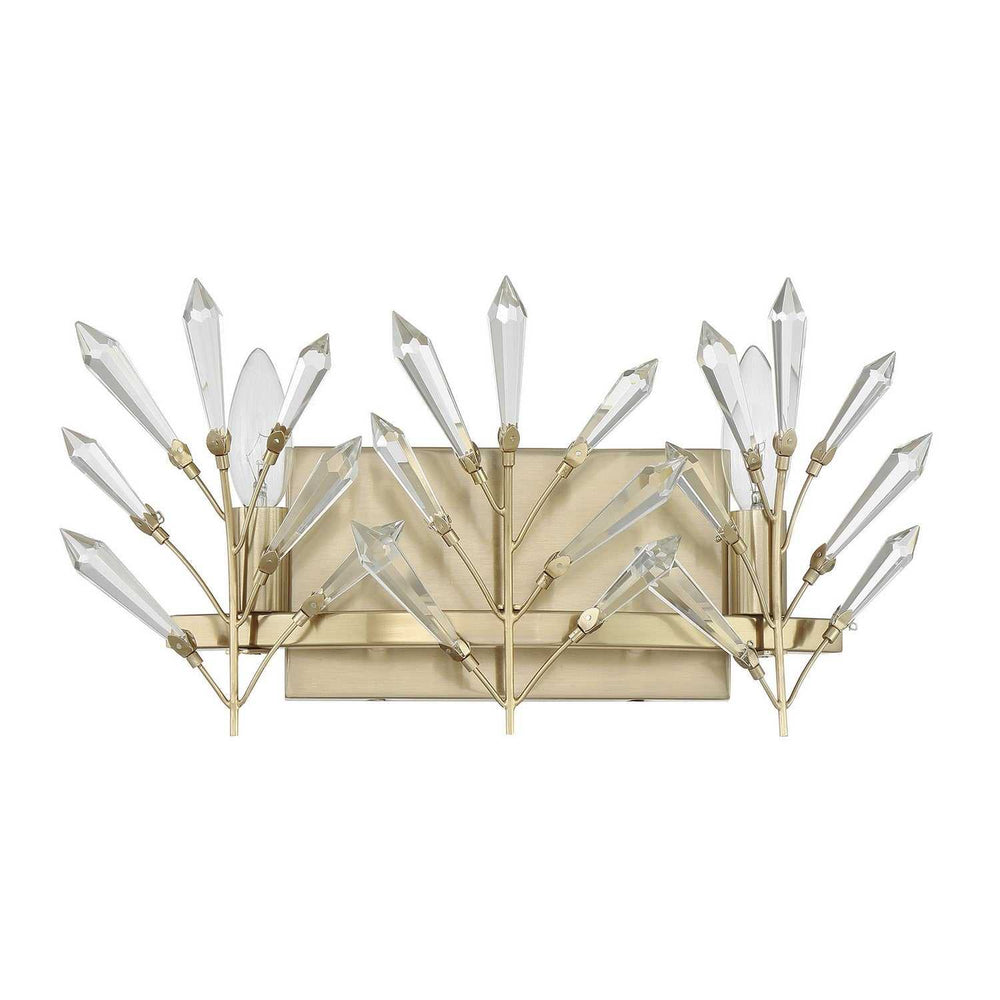 Orianna Two Light Bathroom Vanity in Noble Brass Savoy House