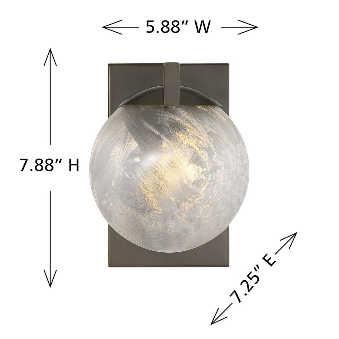 Savoy House - 9-1017-1-15 - One Light Wall Sconce - Darien - Mediterranean Bronze