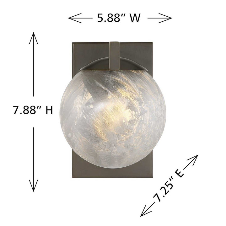 Savoy House - 9-1017-1-15 - One Light Wall Sconce - Darien - Mediterranean Bronze