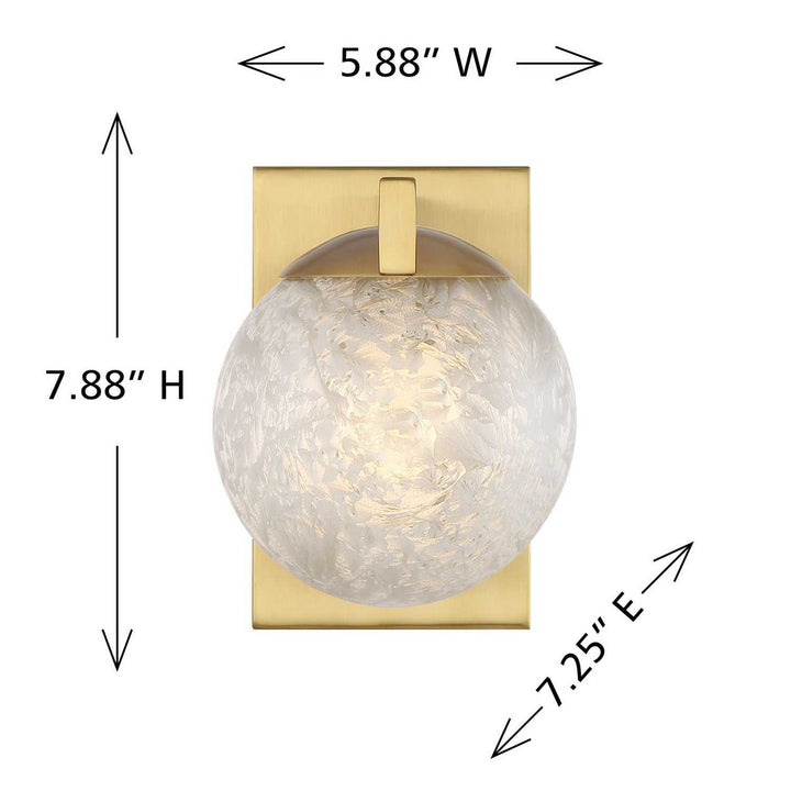 Savoy House - 9-1017-1-322 - One Light Wall Sconce - Darien - Warm Brass