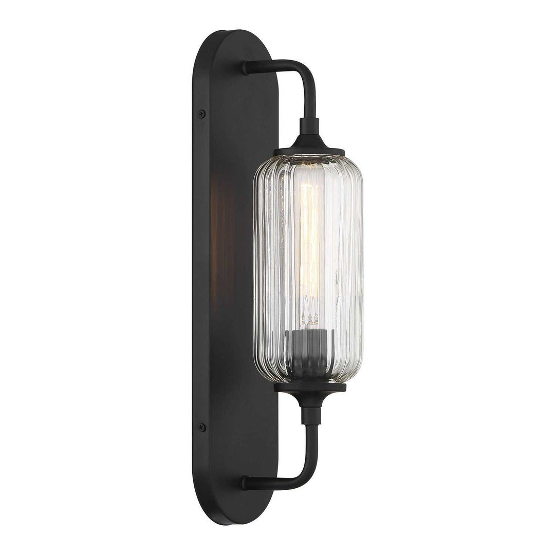 Savoy House - 9-3024-1-BK - One Light Wall Sconce - Holton - Matte Black