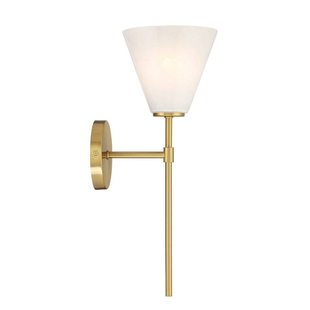 Blair One Light Wall Sconce in Warm Brass Savoy House