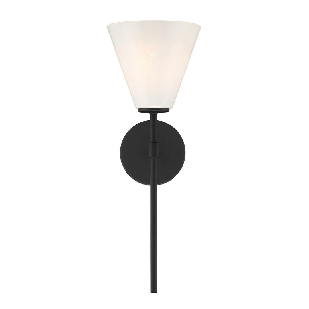 Blair One Light Wall Sconce in Matte Black Savoy House