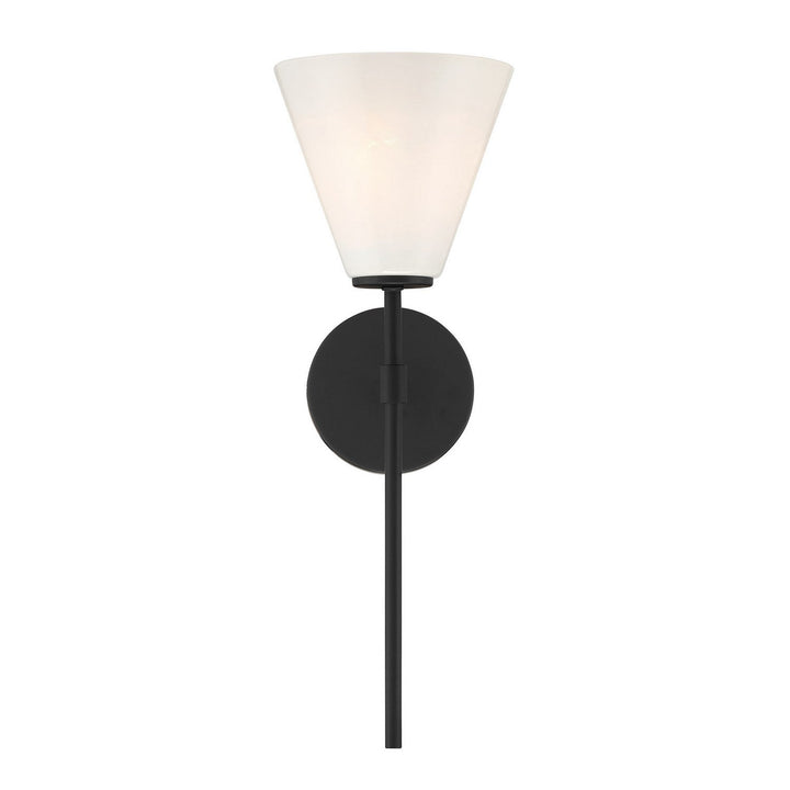 Blair One Light Wall Sconce in Matte Black Savoy House