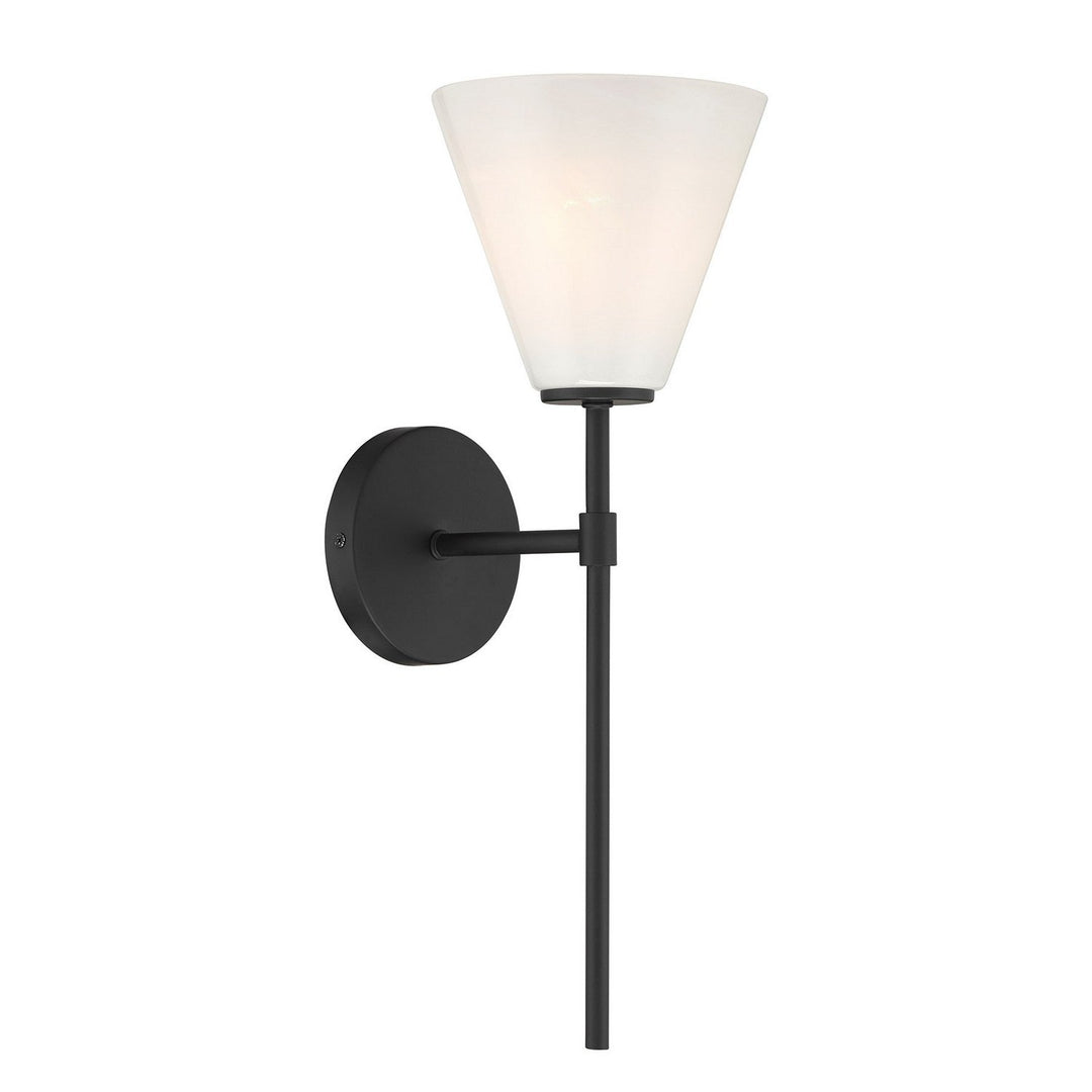 Blair One Light Wall Sconce in Matte Black Savoy House