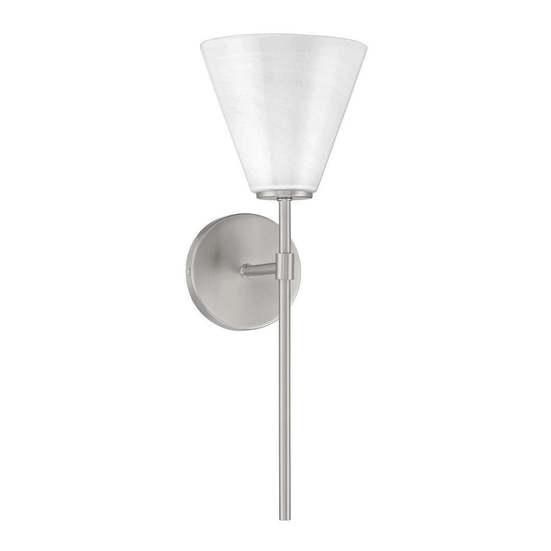 Blair One Light Wall Sconce in Satin Nickel Savoy House