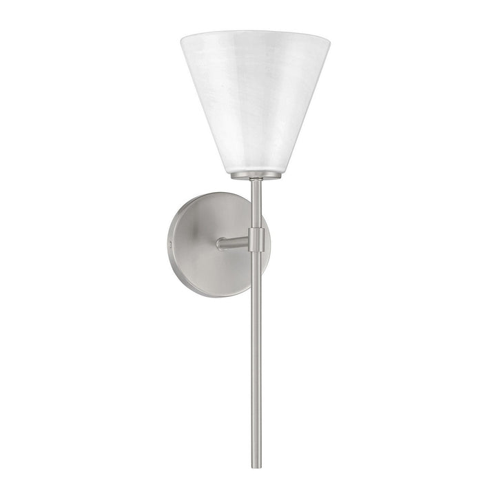 Blair One Light Wall Sconce in Satin Nickel Savoy House