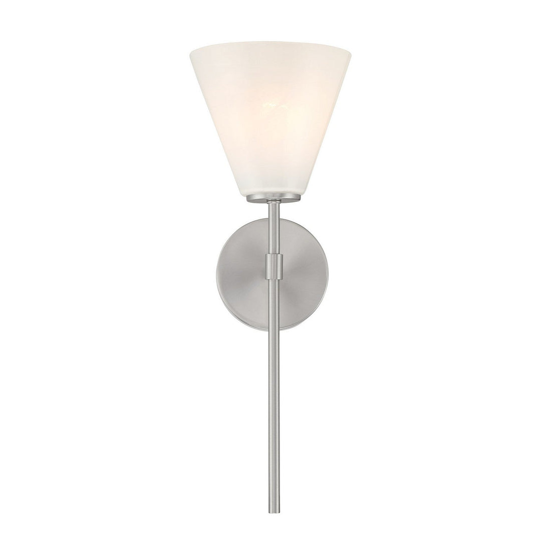 Blair One Light Wall Sconce in Satin Nickel Savoy House