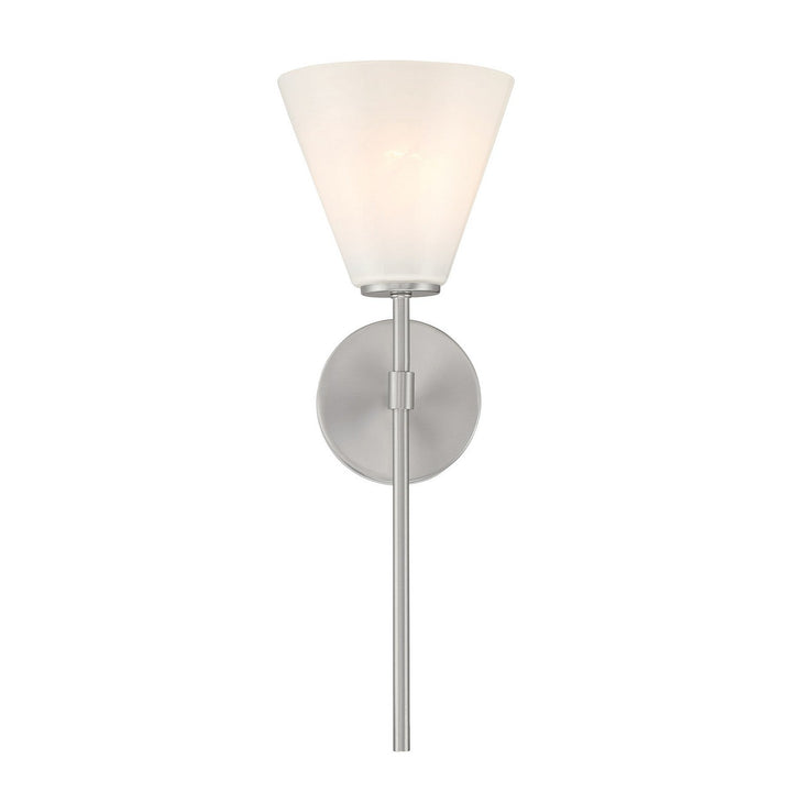 Blair One Light Wall Sconce in Satin Nickel Savoy House