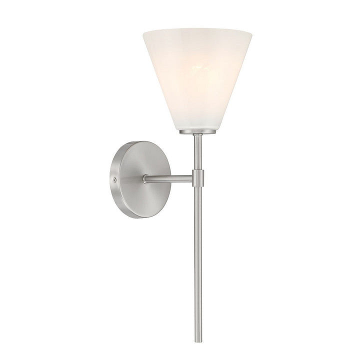 Blair One Light Wall Sconce in Satin Nickel Savoy House