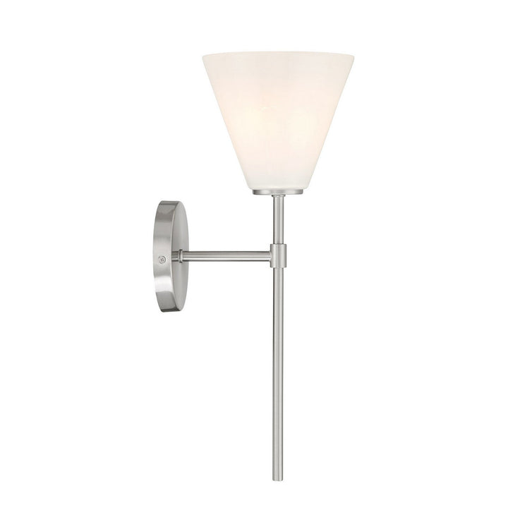 Blair One Light Wall Sconce in Satin Nickel Savoy House