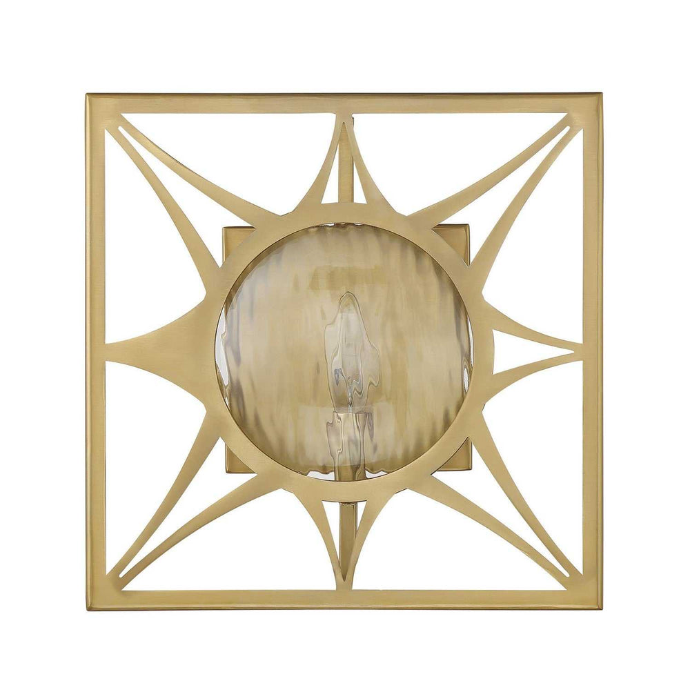 Balfour One Light Wall Sconce in Warm Brass Savoy House