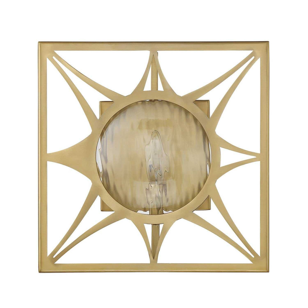 Balfour One Light Wall Sconce in Warm Brass Savoy House