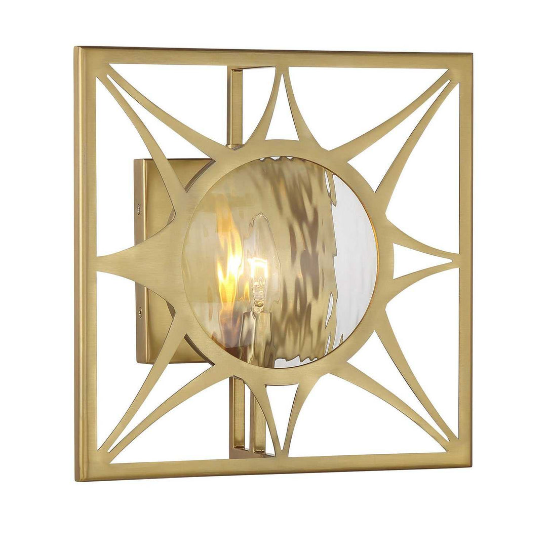 Balfour One Light Wall Sconce in Warm Brass Savoy House