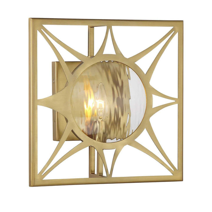 Balfour One Light Wall Sconce in Warm Brass Savoy House