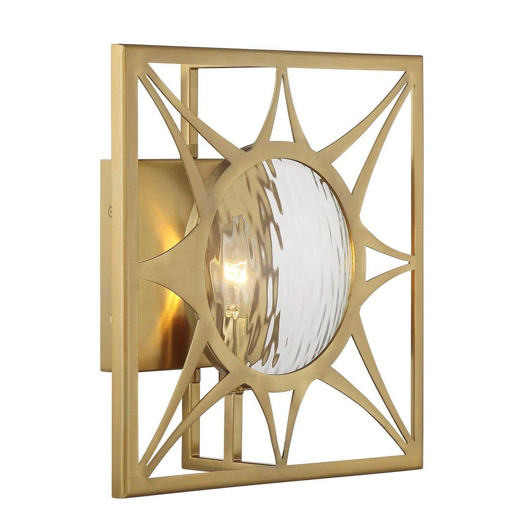 Balfour One Light Wall Sconce in Warm Brass Savoy House
