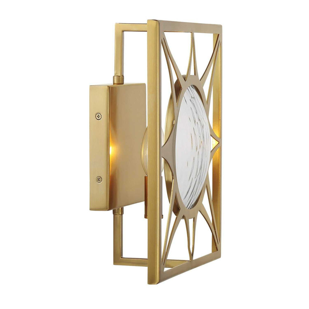 Balfour One Light Wall Sconce in Warm Brass Savoy House
