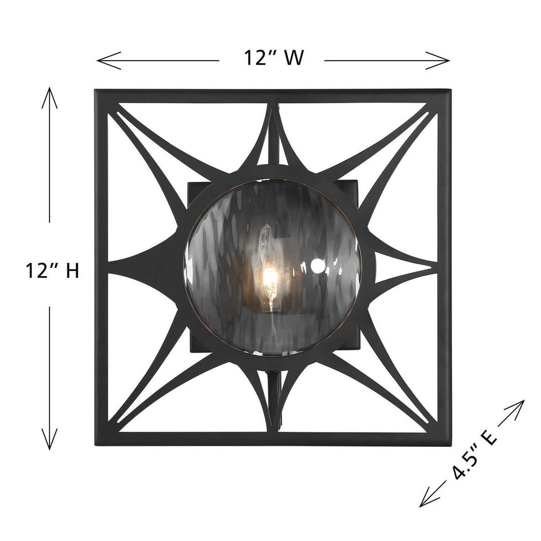 Balfour One Light Wall Sconce in Matte Black Savoy House