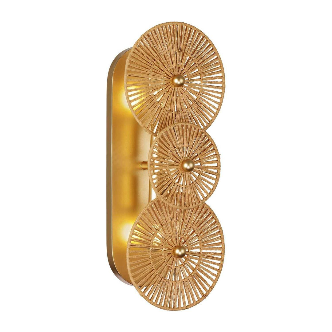 Abbott Two Light Wall Sconce in Distressed Gold Savoy House