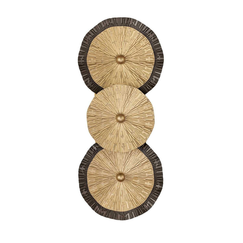 Lincoln Two Light Wall Sconce in Distressed Gold and Bronze Savoy House