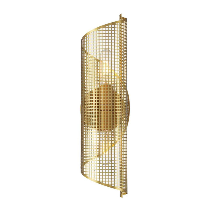 Hillbourne Two Light Wall Sconce in Warm Brass Savoy House