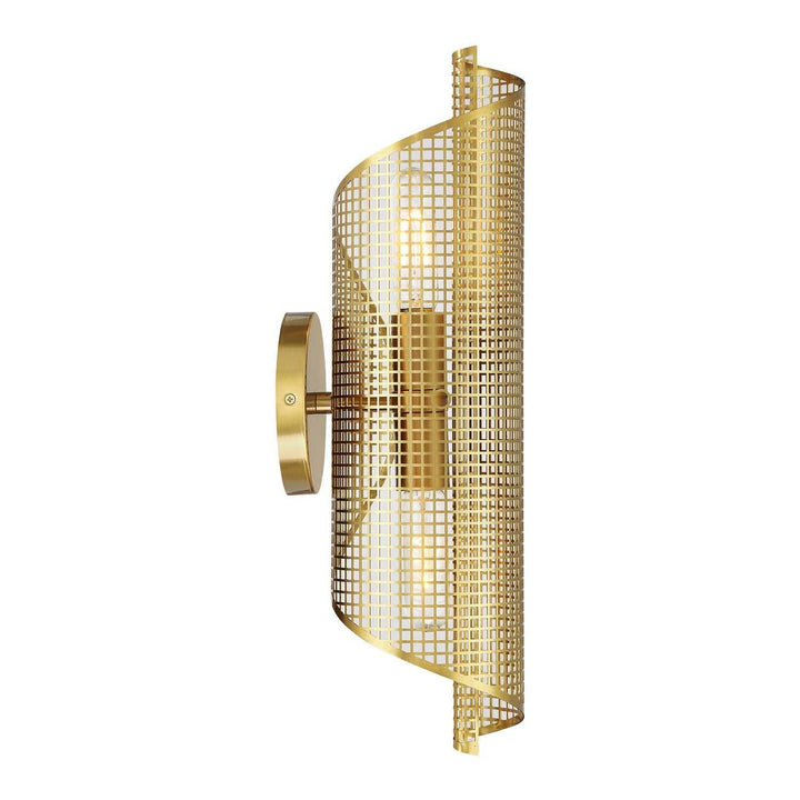 Hillbourne Two Light Wall Sconce in Warm Brass Savoy House