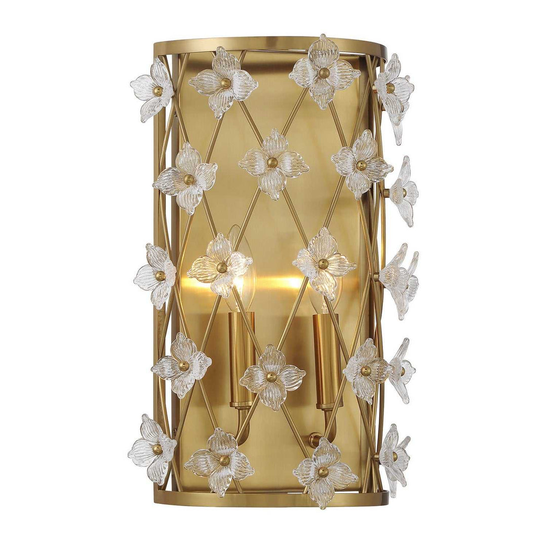 Savoy House - 9-8411-2-322 - Two Light Wall Sconce - Bailey - Warm Brass