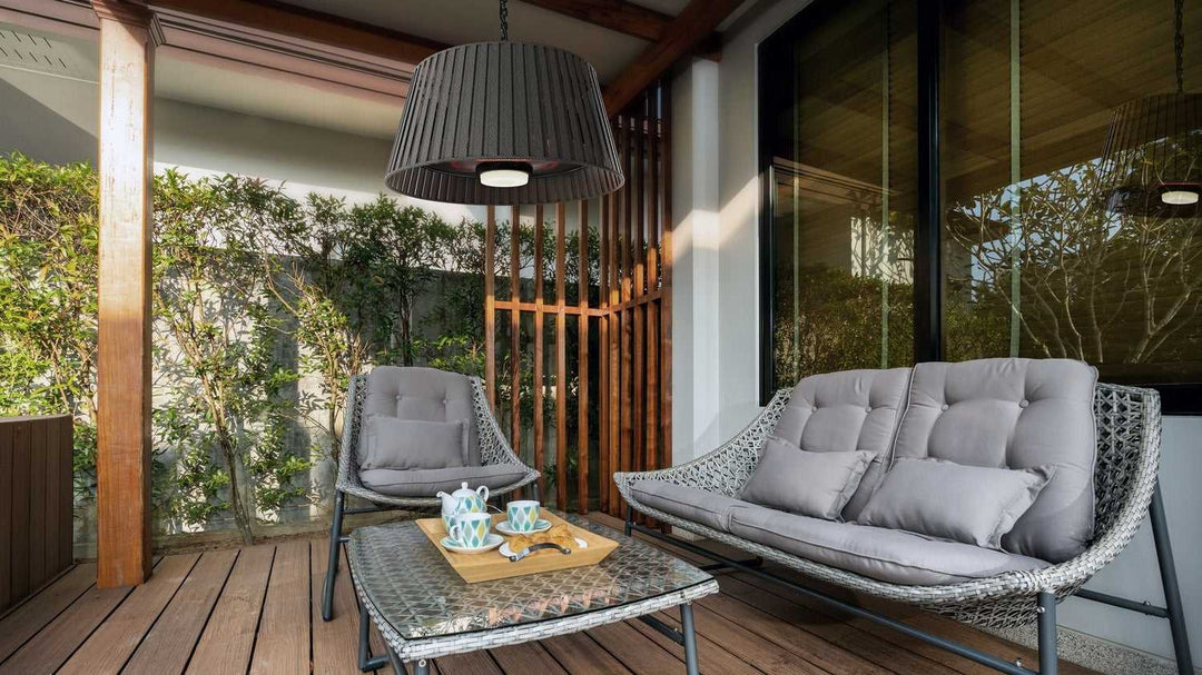 Vellura Pendant Heater in Charcoal Grey Eurofase Canada
