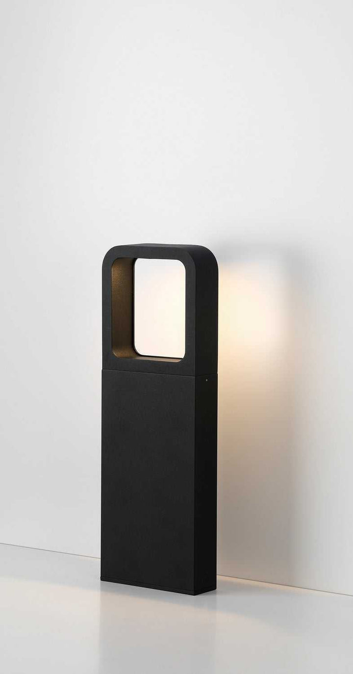 Rion LED Bollard in Black Eurofase Canada