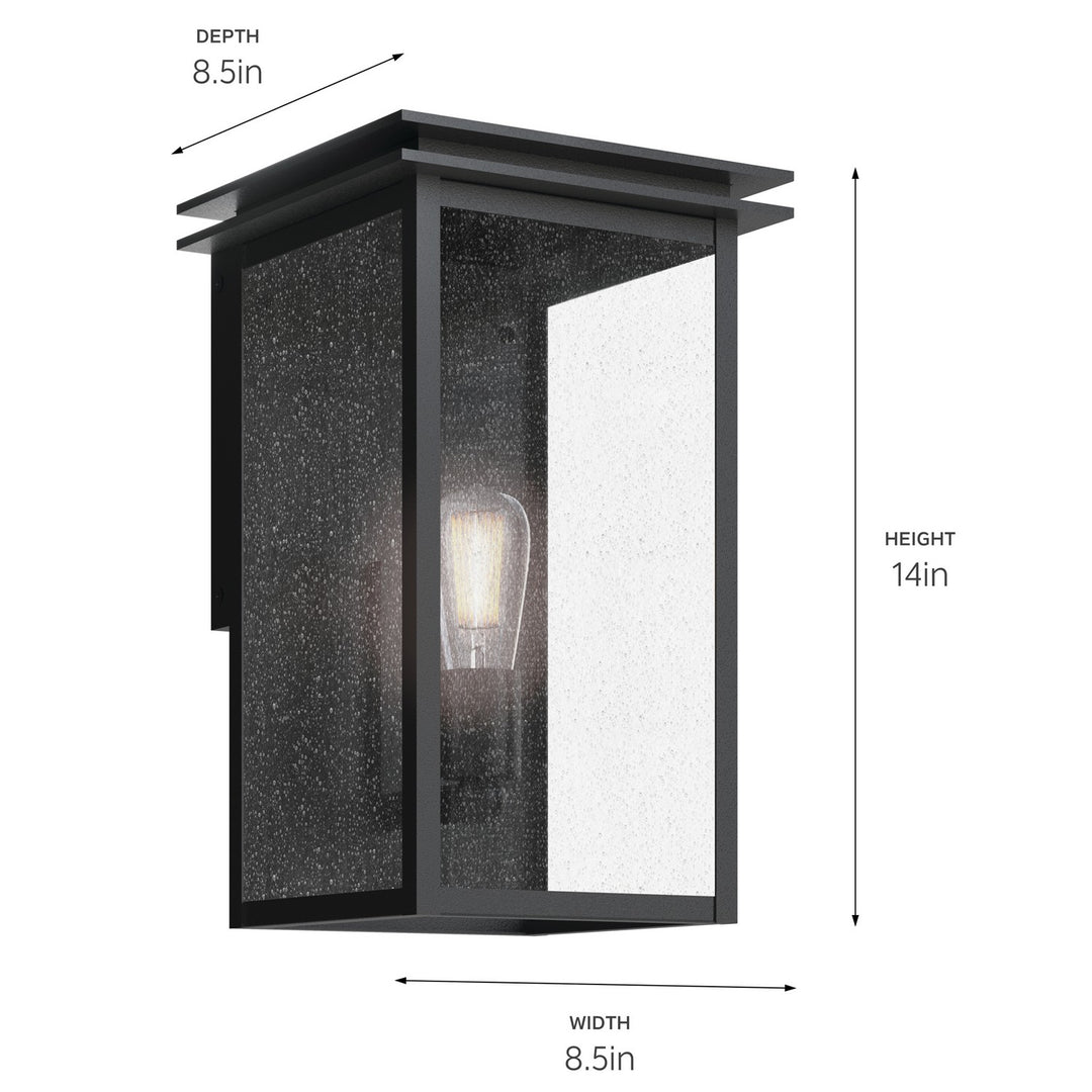 Kichler Canada - 59541BKT - One Light Outdoor Wall Mount - Arkville - Textured Black