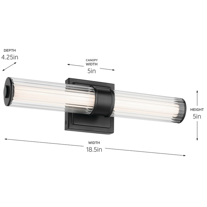 Kichler Canada - 55195BKLED - LED Bath Bar - Laurene - Black