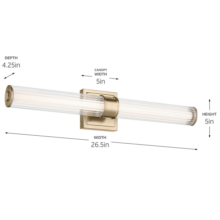 Kichler Canada - 55196CPZLED - LED Linear Bath - Laurene - Champagne Bronze