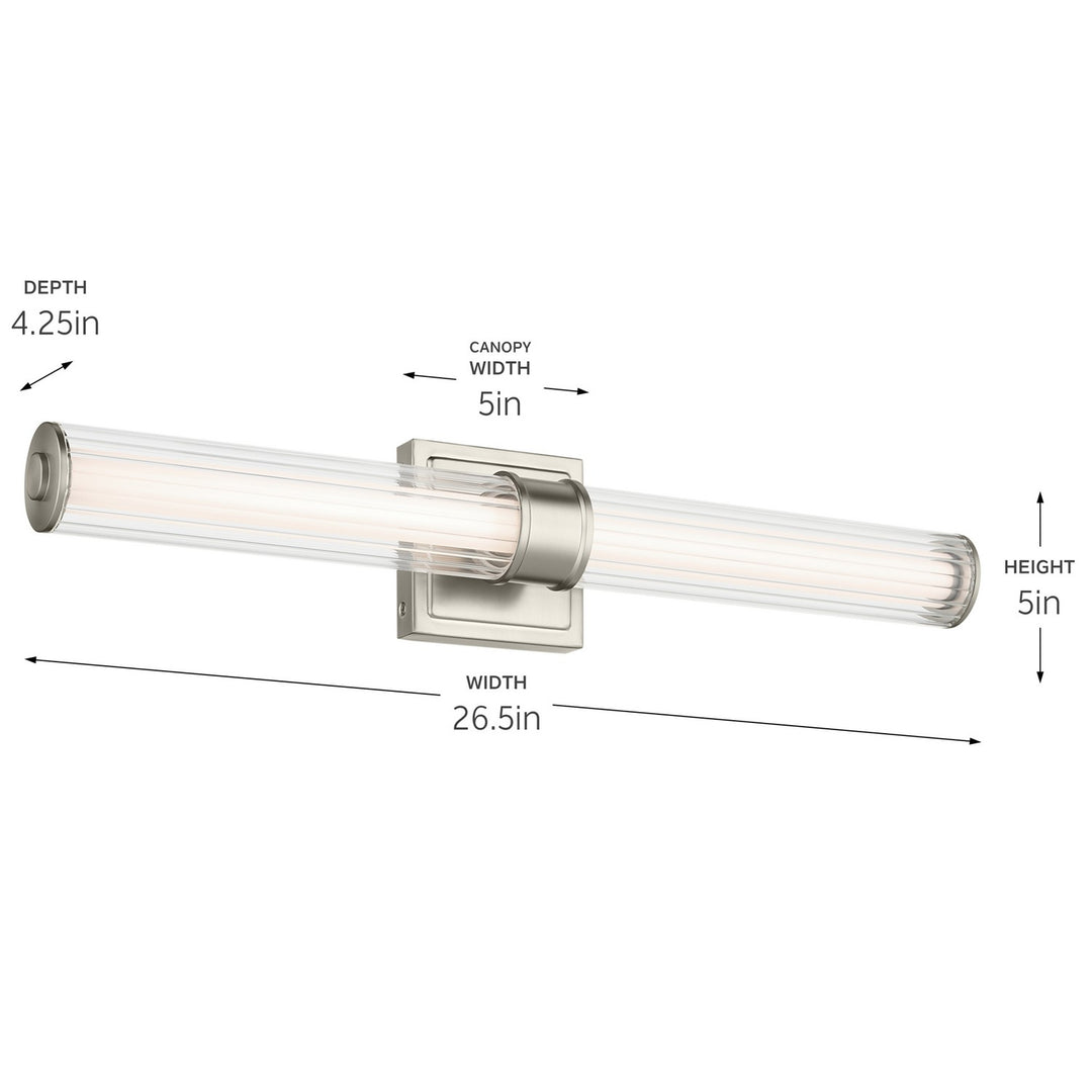 Kichler Canada - 55196NILED - LED Linear Bath - Laurene - Brushed Nickel