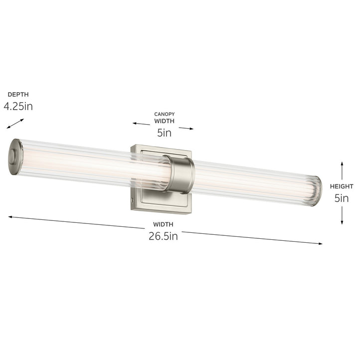 Kichler Canada - 55196NILED - LED Linear Bath - Laurene - Brushed Nickel