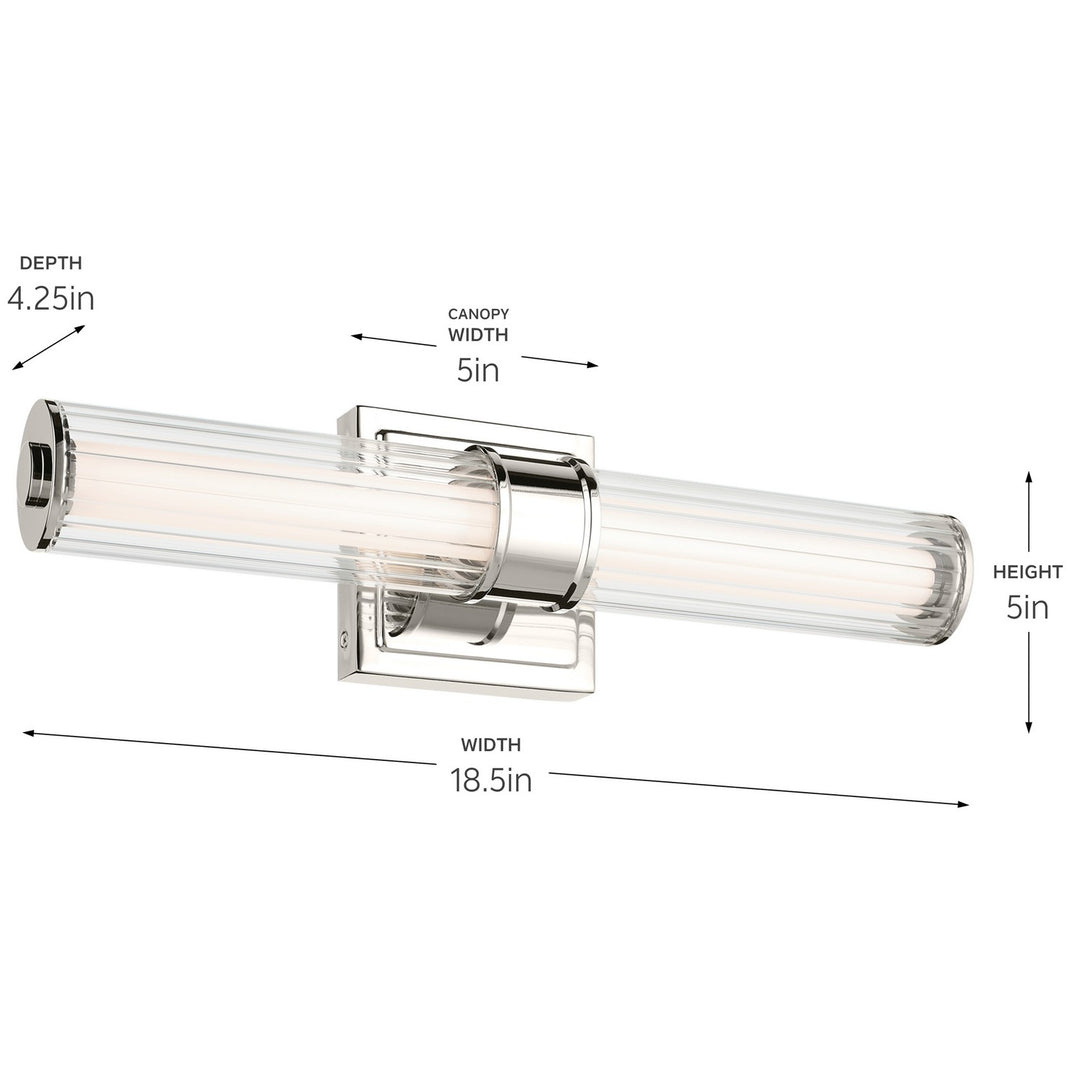 Kichler Canada - 55195PNLED - LED Bath Bar - Laurene - Polished Nickel