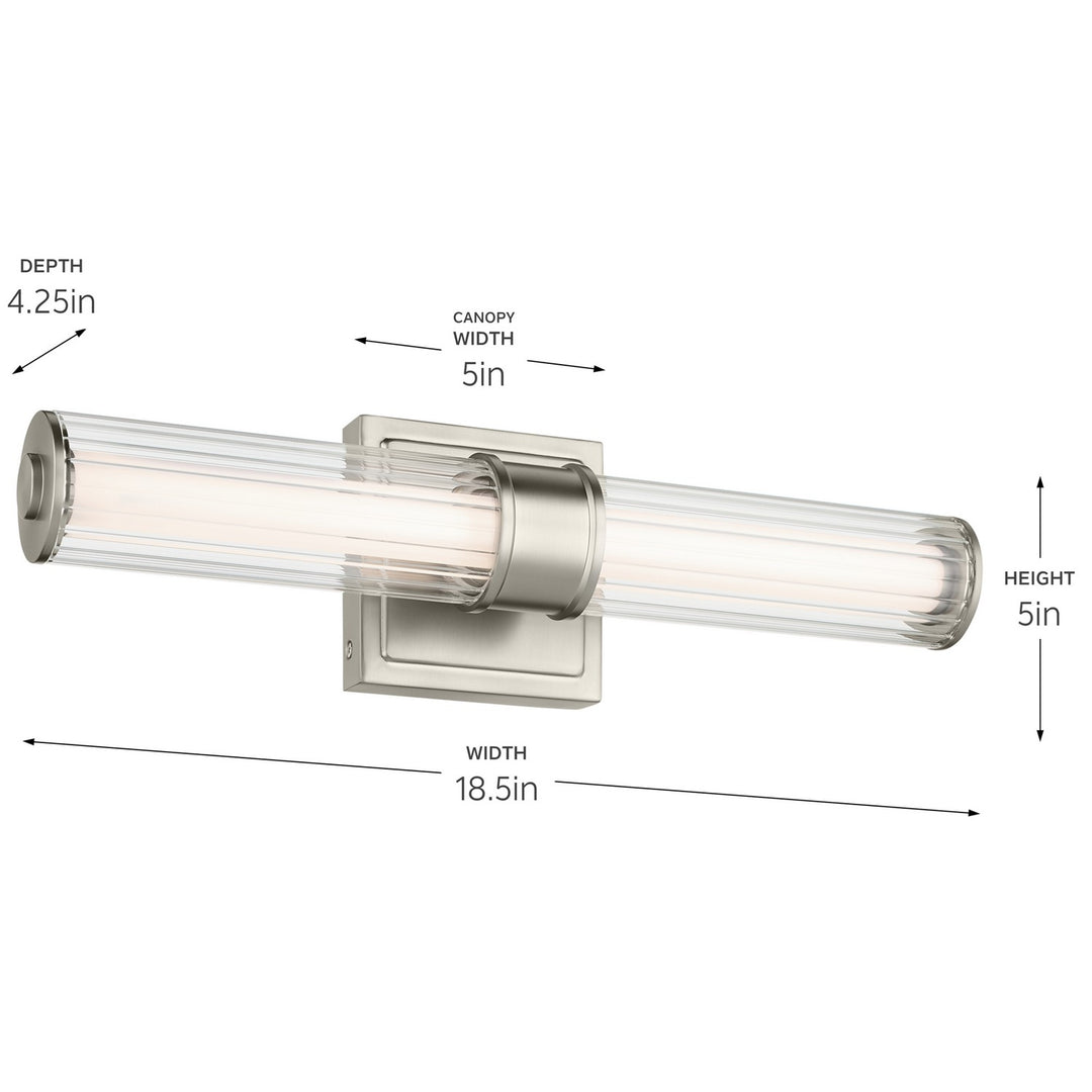 Kichler Canada - 55195NILED - LED Bath Bar - Laurene - Brushed Nickel
