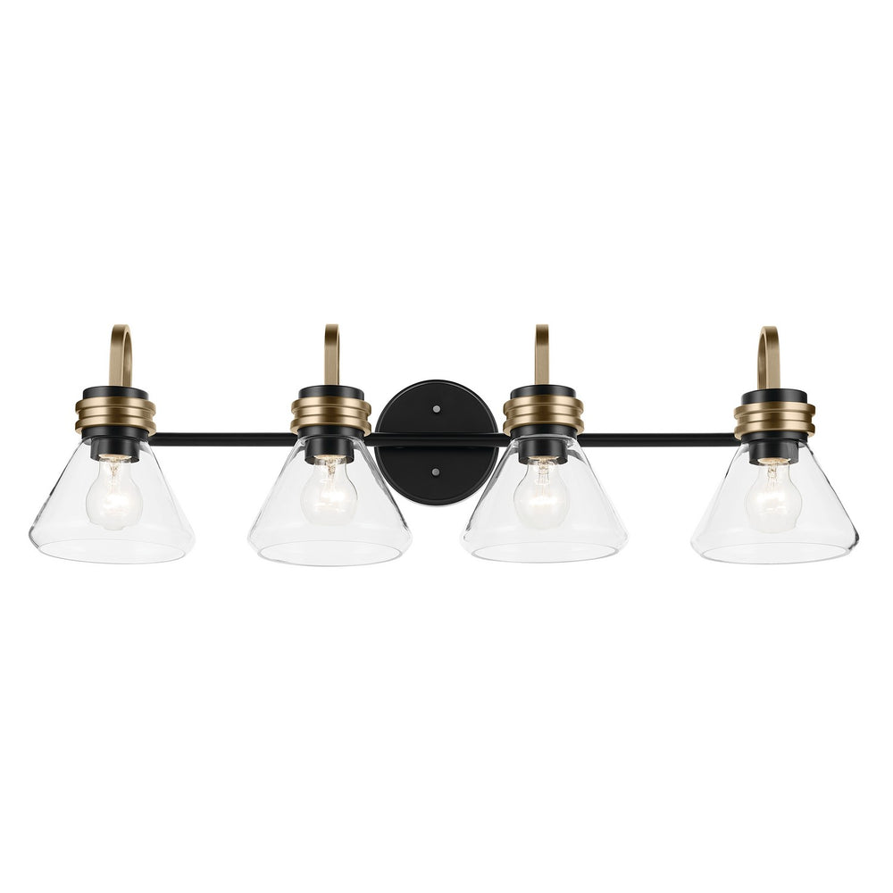 Kichler Canada - 55156BKCLR - Four Light Bath - Farum - Black