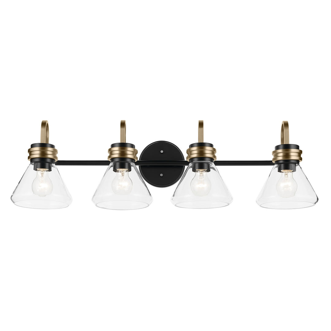 Kichler Canada - 55156BKCLR - Four Light Bath - Farum - Black
