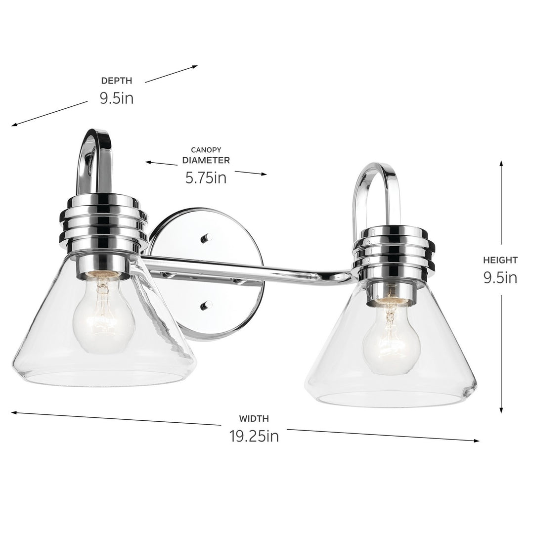 Kichler Canada - 55154CHCLR - Two Light Bath - Farum - Chrome