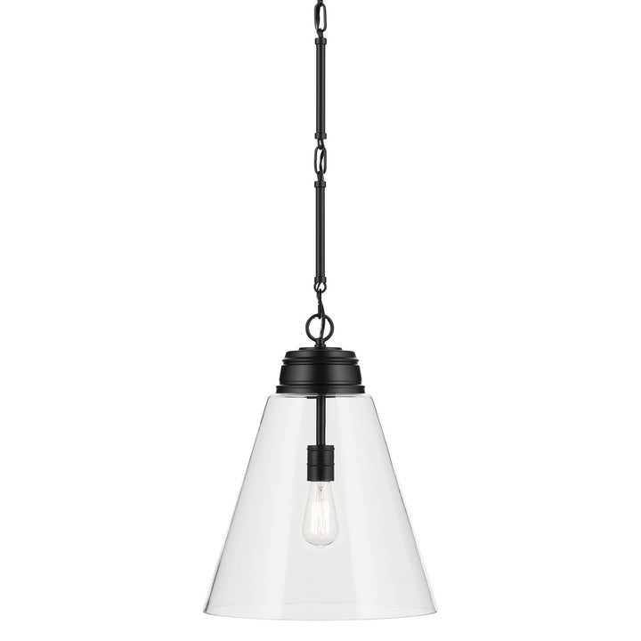 Kichler Canada - 52662BKCLR - One Light Pendant - Marsailli - Black
