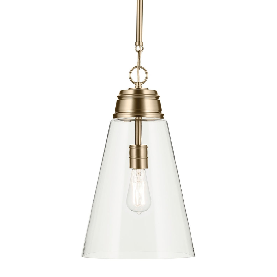 Kichler Canada - 52661CPZCLR - One Light Pendant - Marsailli - Champagne Bronze
