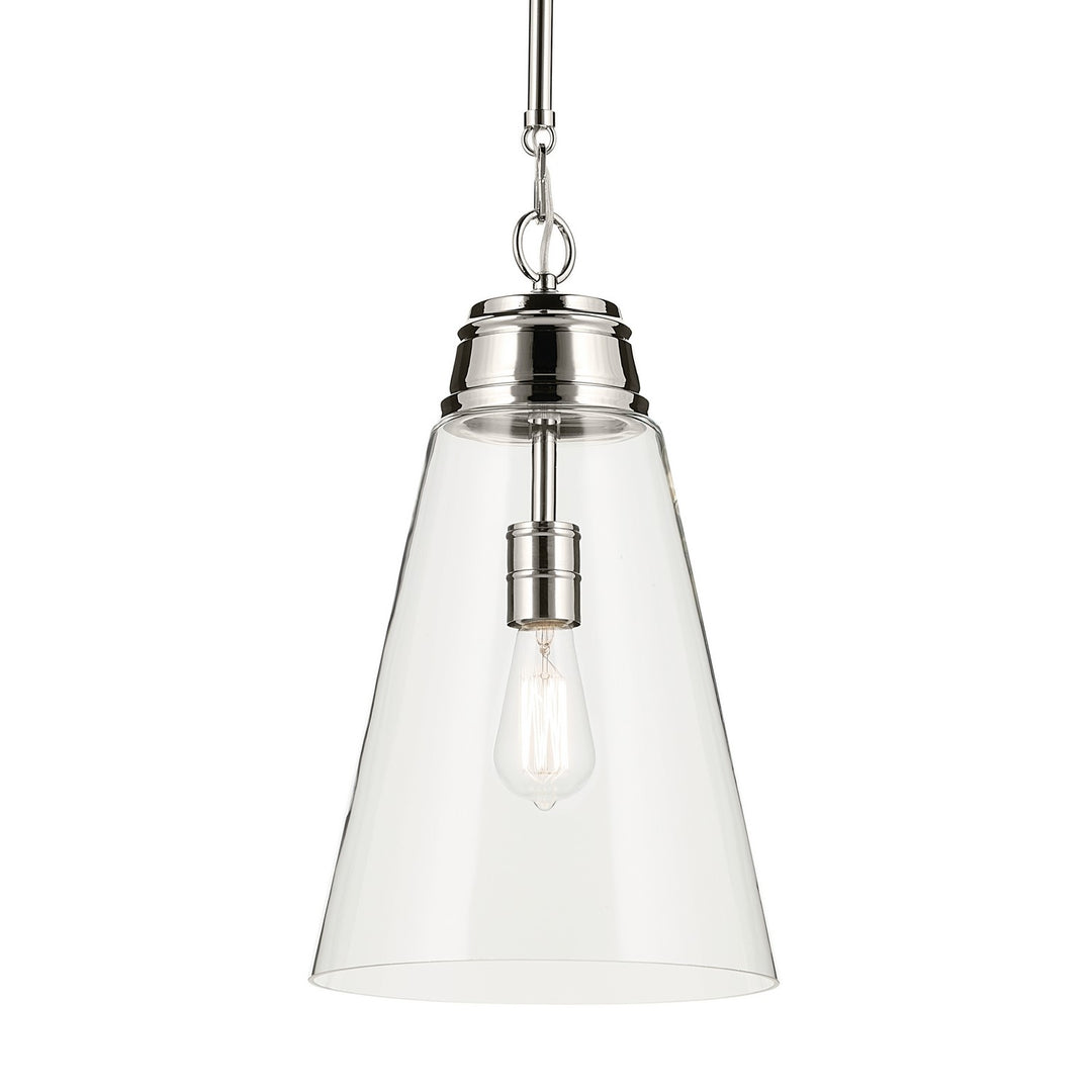 Kichler Canada - 52661PNCLR - One Light Pendant - Marsailli - Polished Nickel