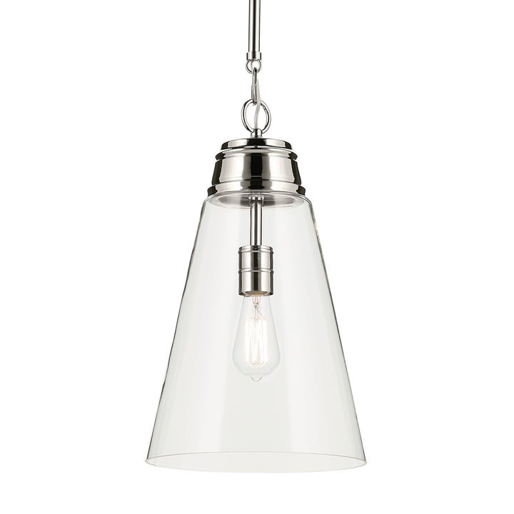 Kichler Canada - 52661PNCLR - One Light Pendant - Marsailli - Polished Nickel