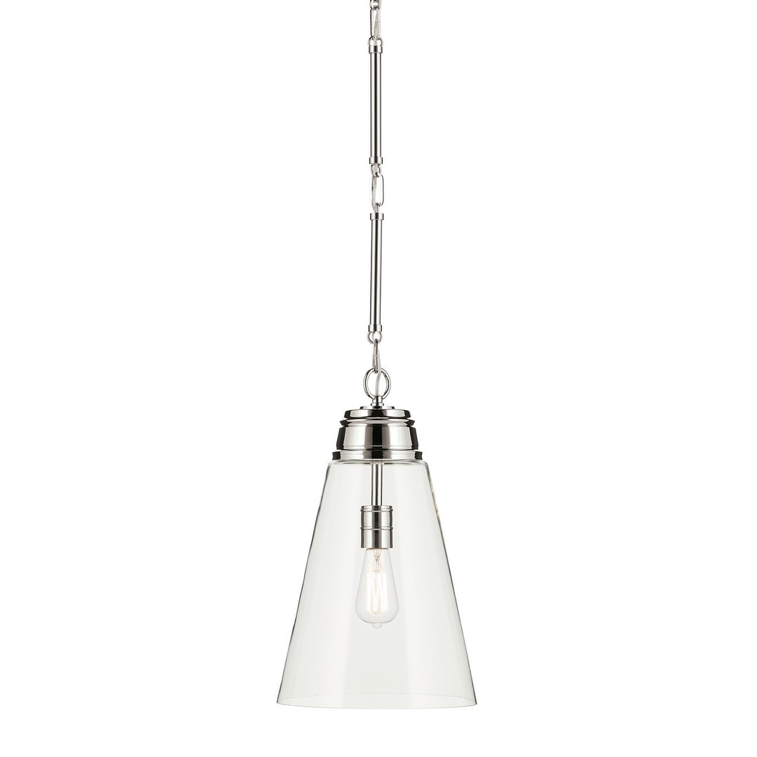Kichler Canada - 52661PNCLR - One Light Pendant - Marsailli - Polished Nickel