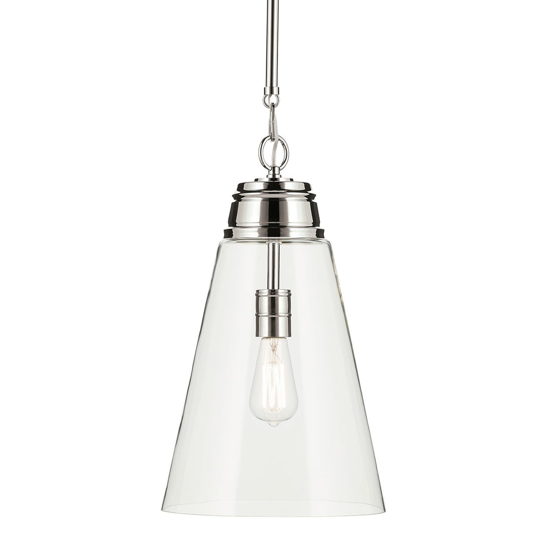 Kichler Canada - 52661PNCLR - One Light Pendant - Marsailli - Polished Nickel