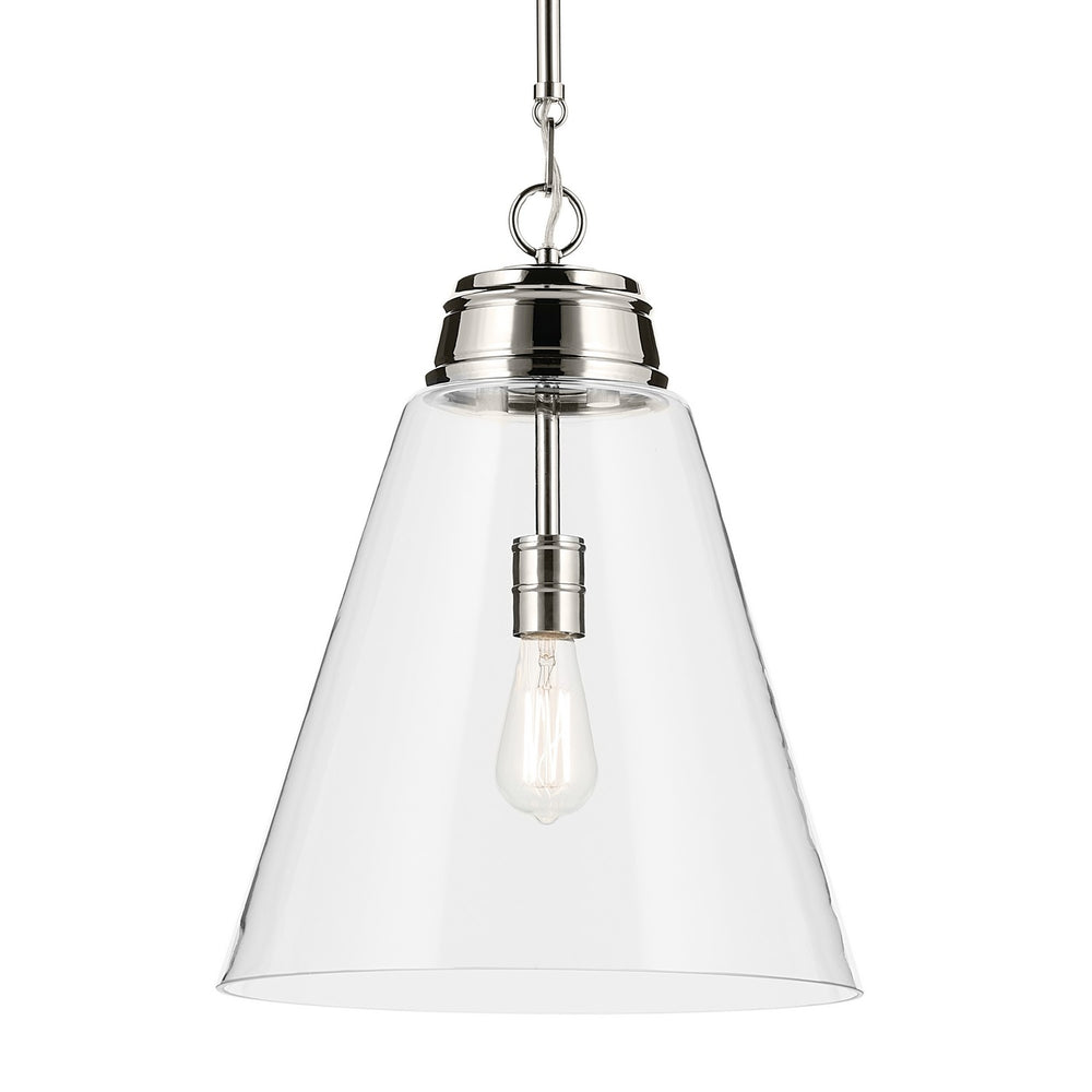 Kichler Canada - 52662PNCLR - One Light Pendant - Marsailli - Polished Nickel