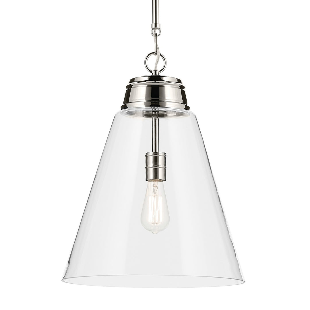 Kichler Canada - 52662PNCLR - One Light Pendant - Marsailli - Polished Nickel