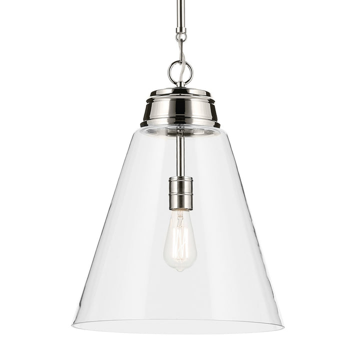 Kichler Canada - 52662PNCLR - One Light Pendant - Marsailli - Polished Nickel