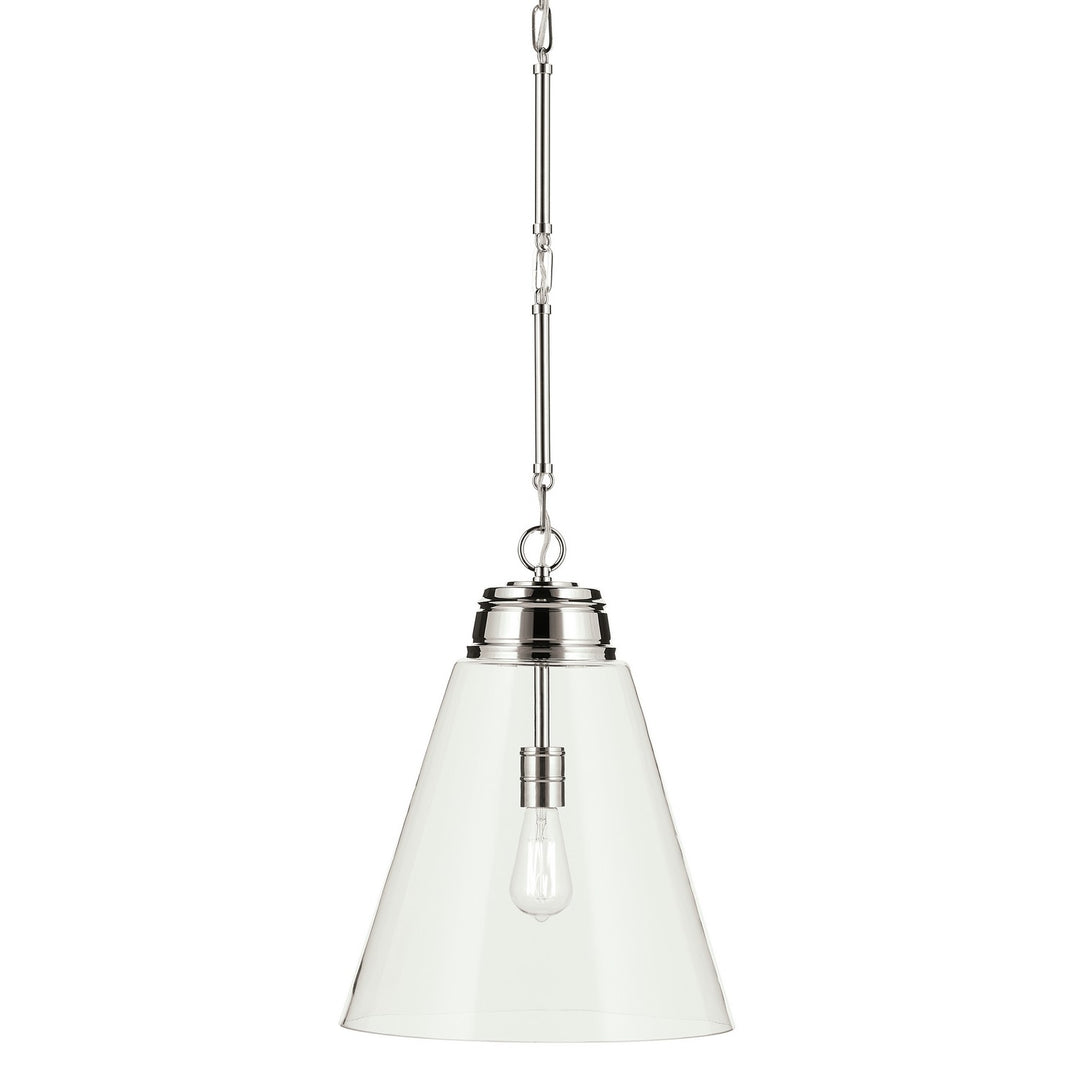 Kichler Canada - 52662PNCLR - One Light Pendant - Marsailli - Polished Nickel
