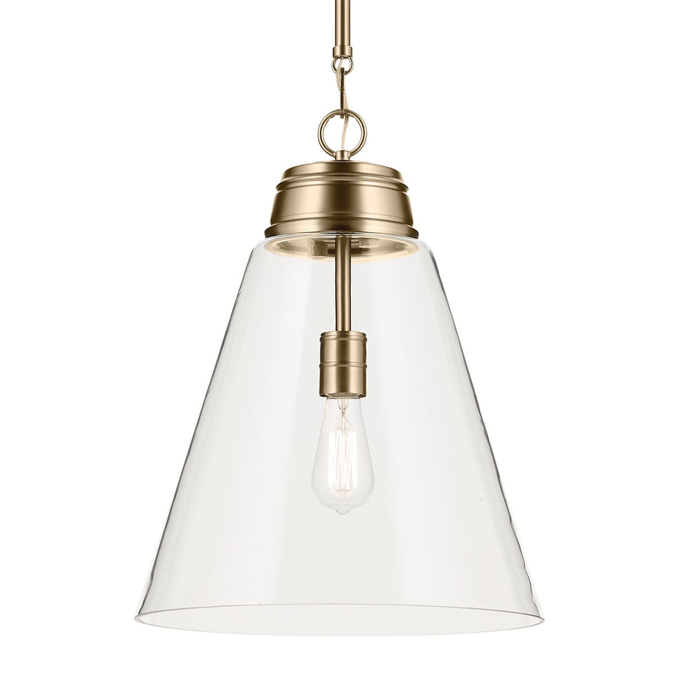 Kichler Canada - 52662CPZCLR - One Light Pendant - Marsailli - Champagne Bronze